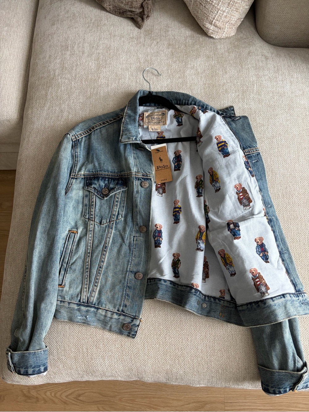 Ralph Lauren Denim Teddy Bear Jacket